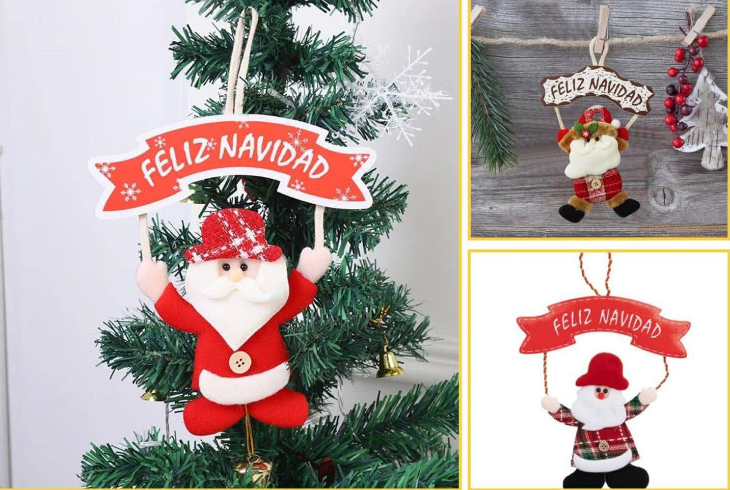 ADORNOS NAVIDEÑOS PACK 3 UNIDADES 🎄🎄